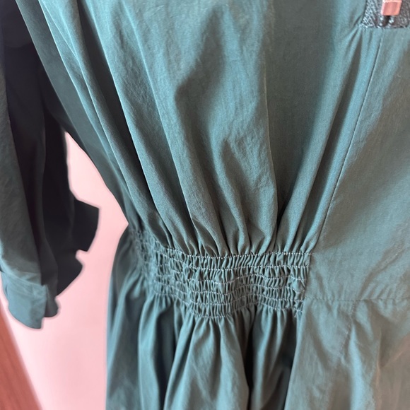 Green , cotton EDIT midi dress - Picture 4 of 8